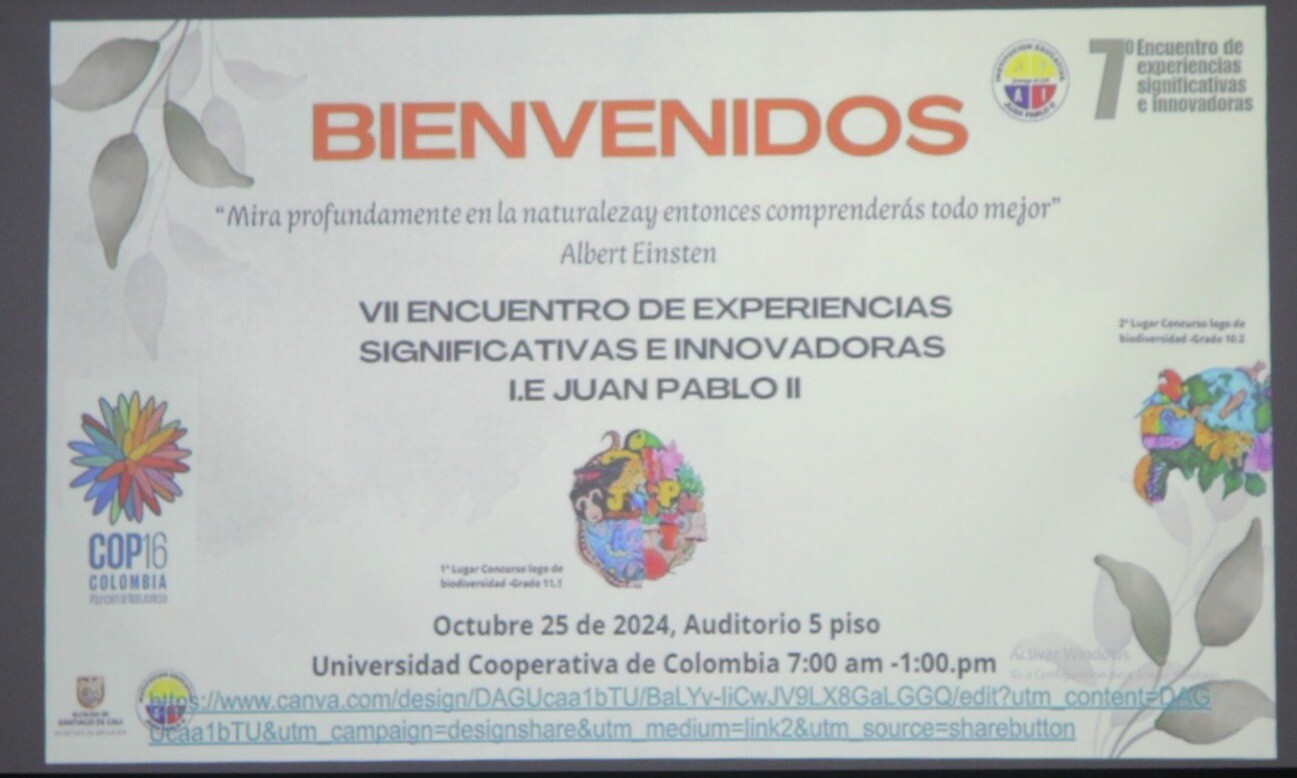 EXPERIENCIAS SIGNIFICATIVAS I.E JUAN PABLO II 2024